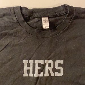 NWOT Hers & Hers matching American Apparel T-shirt (price for 1)